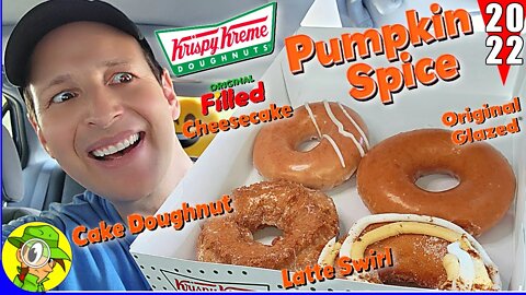 Krispy Kreme® 🍩 PUMPKIN SPICE DOUGHNUTS 2022 Review 🎃🍂🍩 ALL 4 FLAVORS! 🤯 Peep THIS Out! 🕵️‍♂️
