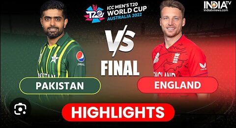 Pakistan vs England ICC T20 world cup final Highlights