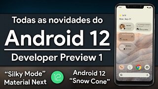 Todas as NOVIDADES do Android 12 Developer Preview 1