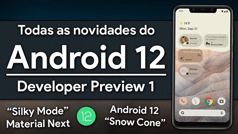 Todas as NOVIDADES do Android 12 Developer Preview 1