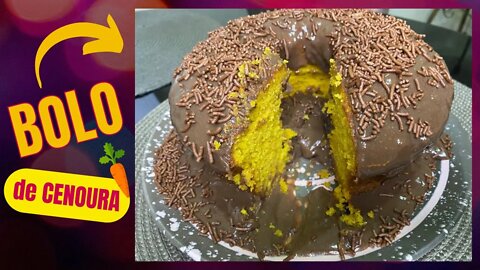 BOLO DE CENOURA SUPER FOFINHO E FÁCIL DE FAZER!!! #bolo #cenoura #cake - 蛋糕 - ケーキ #maiscomida