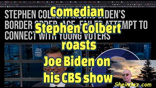 Comedian Stephen Colbert roasts Joe Biden on his CBS show-554