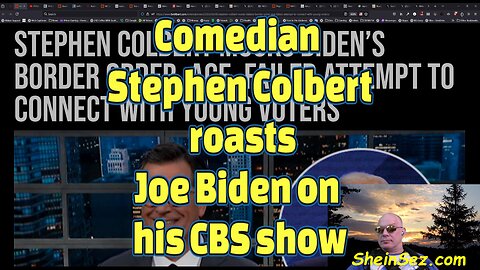 Comedian Stephen Colbert roasts Joe Biden on his CBS show-554
