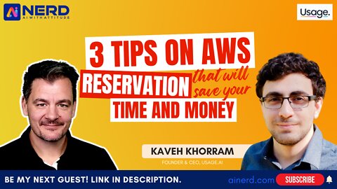 3 Tips On AWS Reservation That Will Save Your Time And Money | Kaveh Khorram