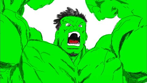 Drawing MUSCLE Comic Hulk Challenge!