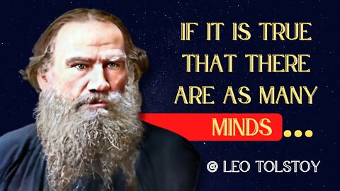 What did LEO TOLSTOY said about... [ANIMATED]