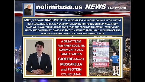 NOLIMITSUSA.US MIKE KOONTZ INTERVIEWS RIVER EDGE COUNCIL CANDIDATE DAVID POLTKIN