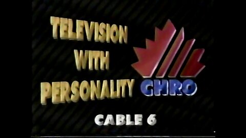 CTV-TV-CHRO Channel 5, Cable 6 TV = with commercials = Ottawa Canada = November 2, 1992