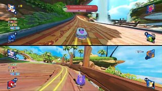 Team Sonic Racing play time with little