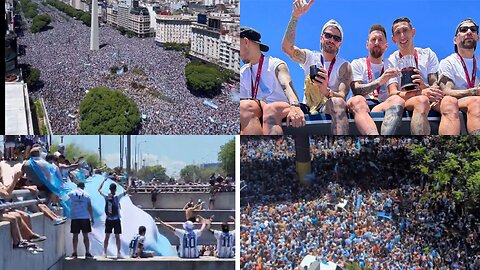 Buenos Aires thousand of fans gathered ahead of day of festivities