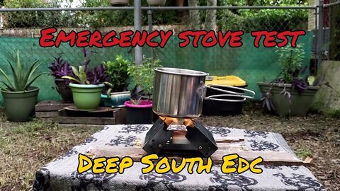 Emergency Stove Test - Deep South Edc