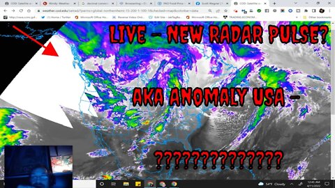 A New RADAR Glitch just starting USA AGAIN? No SUN activity? What's pulsing?: Apr 11, 2022 12:45 AM