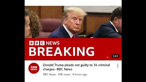Donald Trump pleads not guilty to 34 criminal charges- BBC News