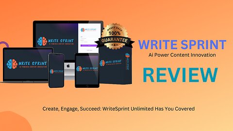 Create, Engage, Succeed: WriteSprint Unlimited "Demo Video" Has You Covered