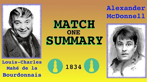 1834 World Chess Championship [Match 1 Summary] - a read-through