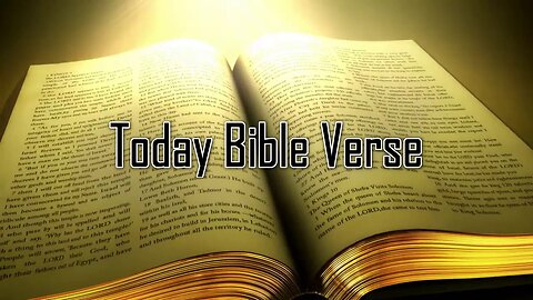 Today Bible Verse | Bible Meditation | God Promise Today | Bible verse