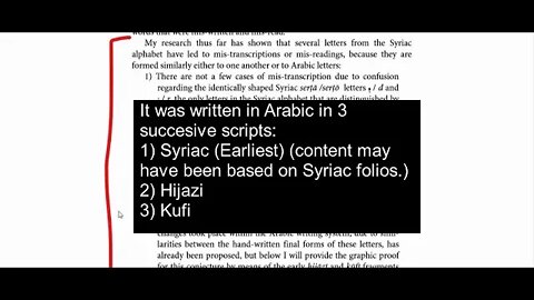 Detecting relics of Syro-Aramaic letters in the early Quranic codices | Christoph Luxenberg