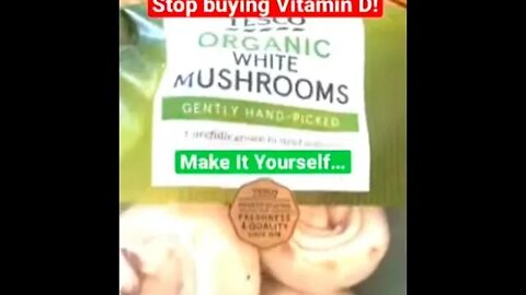Want Purest Vitamin D? Do it Yourself 4 FREE: Put your #mushrooms Under Sun #vitamind #shorts