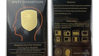 EMFDEFENSE Negative Ions Sticker EMF Shield FOR Phone Smartphone Home Radio