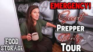 (EMERGENCY!) Secret (PREPPER) Pantry Tour ~ 1 YEAR Food Storage ~ Food Shortages ~ Prepper Pantry