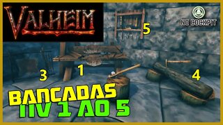 VALHEIM | COMO UPAR BANCADAS DO NIVEL 1 AO NIVEL 5