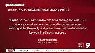 UArizona to require masks, reversing earlier call