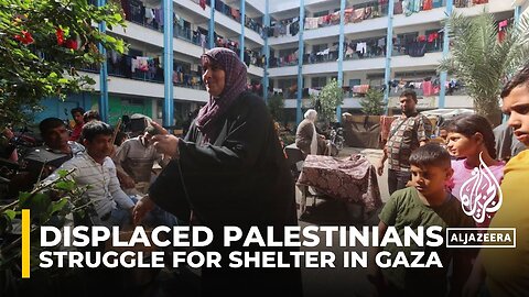 Displaced Palestinians in southern Gaza struggle for food and shelter