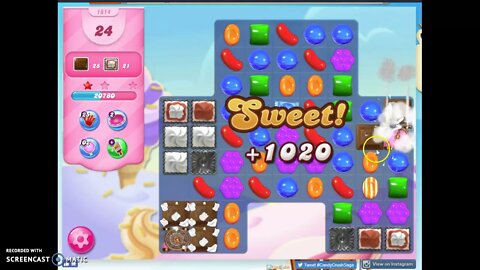 Candy Crush Level 1614 Audio Talkthrough, 3 Stars 0 Boosters