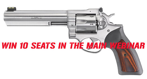 RUGER GP100 .357 MINI #1 FOR 10 SEATS IN THE MAIN WEBINAR
