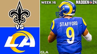 Saints vs. Rams Simulation | Week 16 | Madden 24 PS5