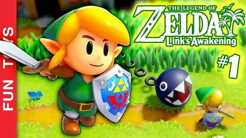 The Legend of Zelda: Link's Awakening #01 - Início da nossa AVENTURA! Link ficou pequenininho ⚔️🛡