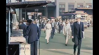1930s | New York Street Scenes | Remastered w/ Sound & Color Added