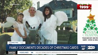 Family documents decades of Christmas cards