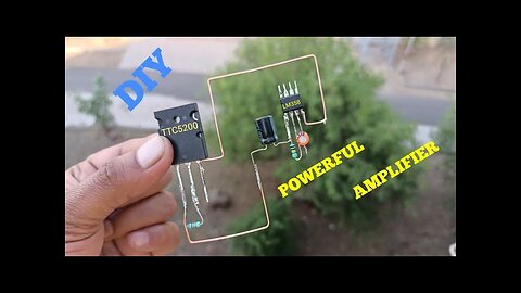 DIY POWER AMPLIFIER WITH TRANSISTOR TTC5200 & IC LM358