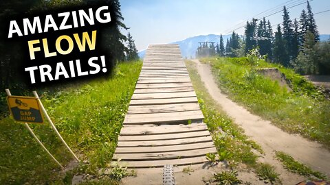 Riding Fresh New FLOW TRAILS at Sunpeaks Bike Park!