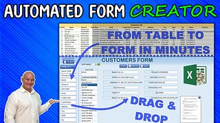 How To Automatically Create Any Form In Excel From ANY Table With Just A Few Clicks + FREE DOWNLOAD
