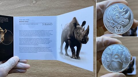 2023 South Africa Big 5 Series II - The Black Rhino 1oz Silver Coin