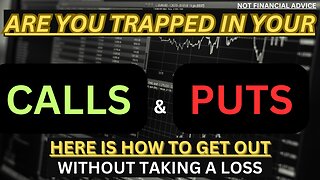 HOW TO SAVE YOUR CALLS AND PUTS WITHOUT ROLLING THEM! DON'T EVER GET TRAPPED AGAIN! #nasdaq #crypto