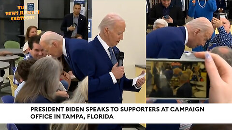 Biden & his campaign staff: "So where's my team?.. I got involved when I was a kid in the civil rights movement!.. that's the note I have... we've had enormous success... I used to drive an 18 wheeler..."