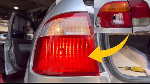 Car tail light cover replacement with basic tools