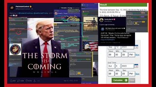 💥💥💥EYES ON💥💥💥 Fresh Dan Scavino and DJT Decodes: The Storm/Pain is Coming 10/05/22