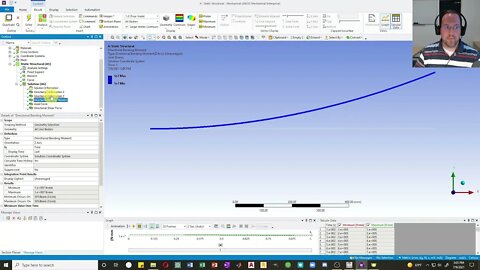 Nonlinear Geometry and Large Displacement Analysis - FEA using ANSYS - Lesson 7