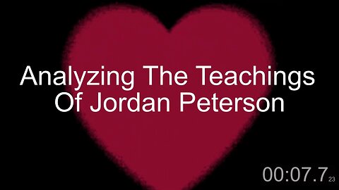 Analyzing the Teaching of Jordan Peterson