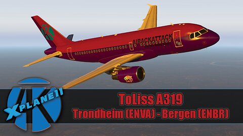 X-Plane 11.5 | Trondheim (ENVA) - Bergen (ENBR) | ToLiss A319