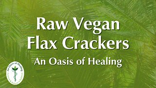 Raw Vegan Flax Crackers