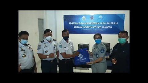 Jasa Raharja Lampung Serahkan Bantuan Sembako ke Awak Bus Diapresiasi Kadishub dan BPTD