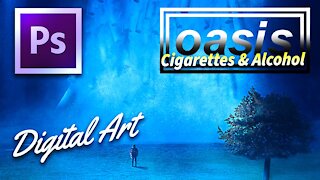 Oasis - Cigarettes & Alcohol | Album Cover Photo Manipulation | Digital Brown