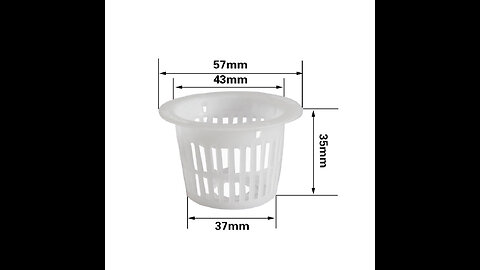 20 Pcs 4 Inch Plastic Net Cups Pots Plant Containers for Hydroponics Aquaponics Orchids, Black