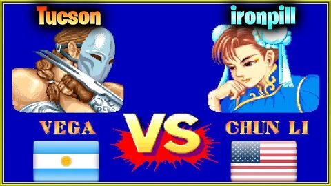 Street Fighter II': Champion Edition (Tucson Vs. ironpill) [Argentina Vs. United States of America]