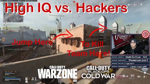 High IQ vs. Hackers! | Call of Duty: Black Ops Cold War/Modern Warfare Warzone #shorts